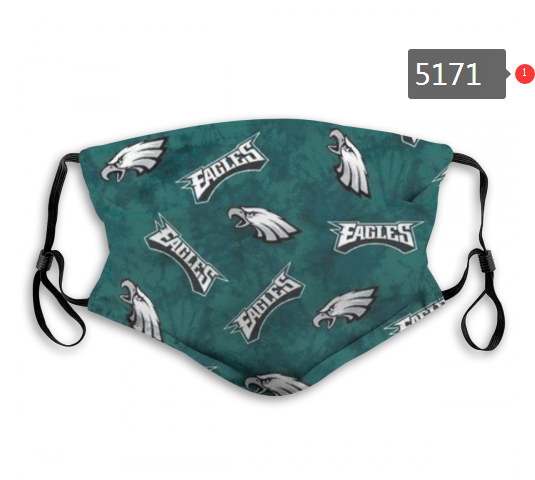 2020 NFL Philadelphia Eagles #2 Dust mask with filter->nfl dust mask->Sports Accessory